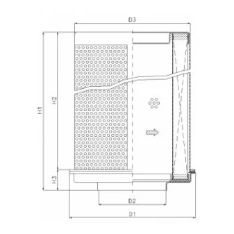 Filtrec - WP325 - Hydraulikfilterelement