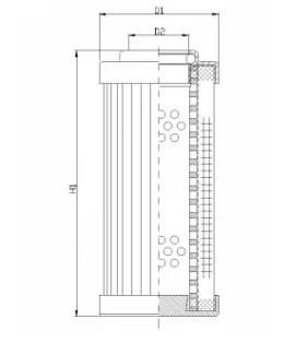 Filtrec - XD040T25BV - Hydraulikfilterelement (Druckfilter)