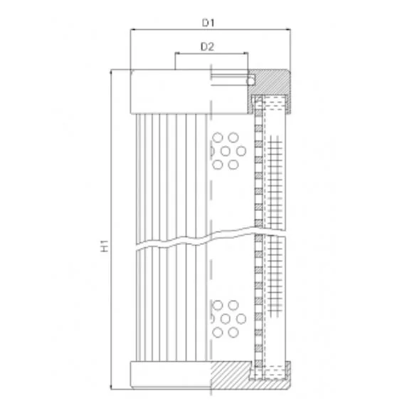 Filtrec - XD100G03BV - Hydraulikfilterelement (Druckfilter)