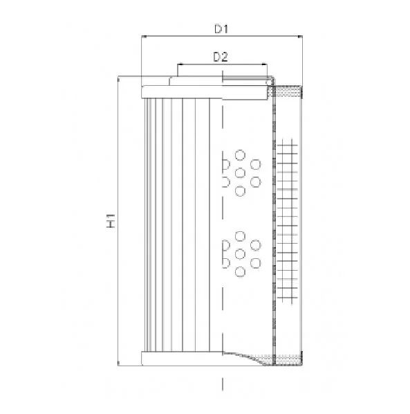 Filtrec - XD100T100AV - Hydraulikfilterelement (Druckfilter)