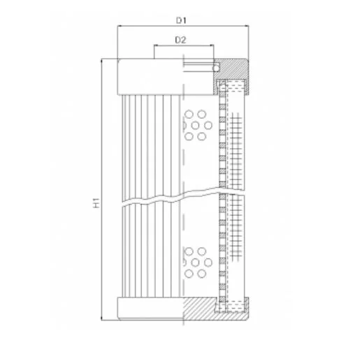 Filtrec - XD160T40B - Hydraulikfilterelement (Druckfilter)