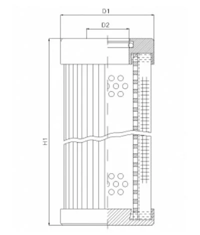 Filtrec - XD250T40BV - Hydraulikfilterelement (Druckfilter)
