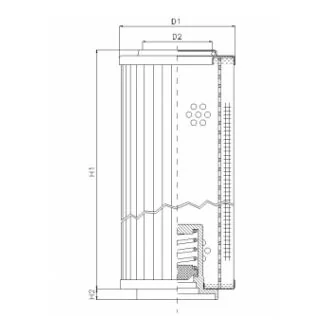 Filtrec - XD630G25A/3 - Hydraulikfilterelement (Druckfilter)