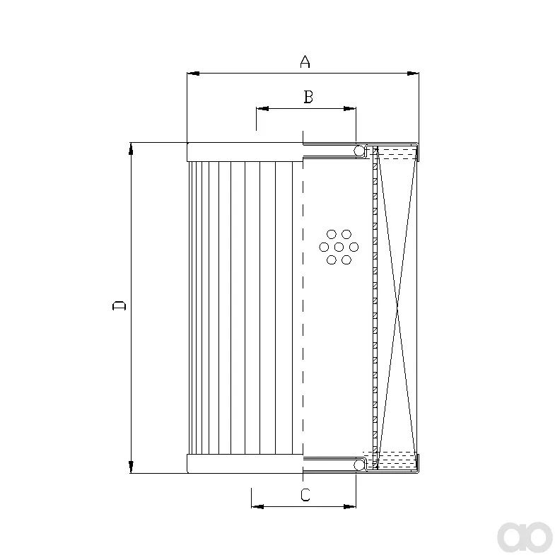 Filtrec - XR160C25B0 - Hydraulikfilterelement (Rücklauffilter)
