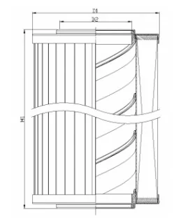 Filtrec - XR250C25B0 - Hydraulikfilterelement (Rücklauffilter)