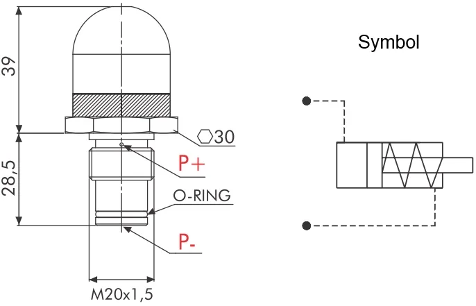 Filtrec - Z12 - Wartungsanzeiger, optisch