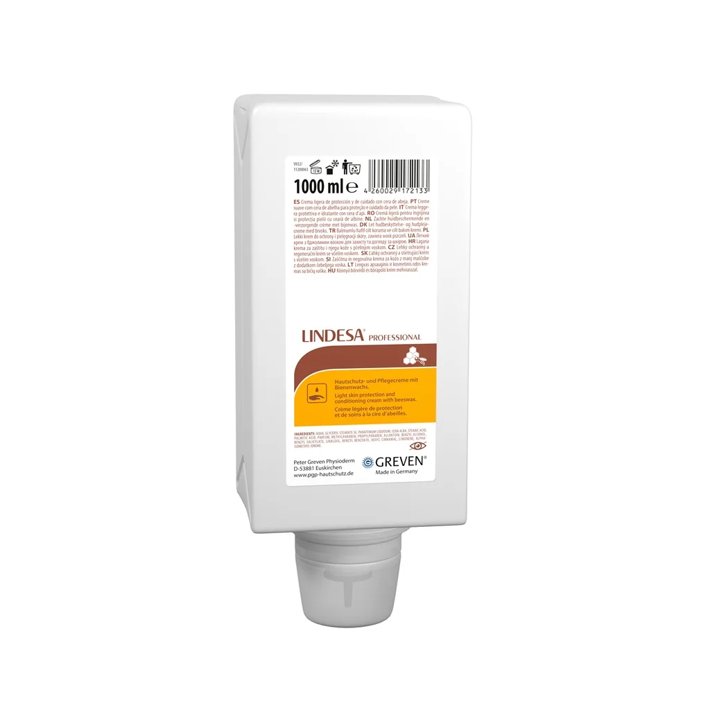 Lindesa - LINDESA PROFESSIONAL - Hautschutz- und Pflegecreme 1 Ltr