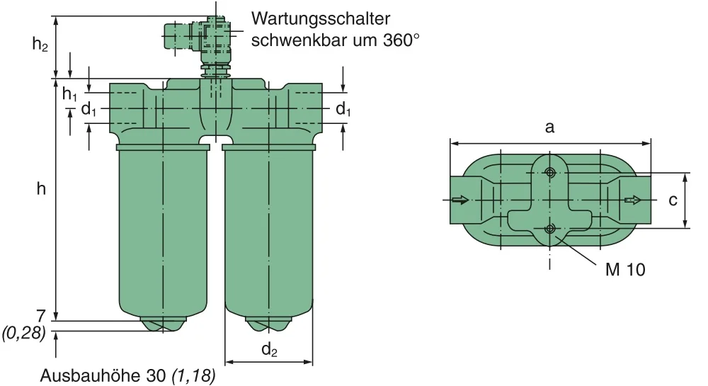 Mann-Filter - 67 625 62 106 - Leitungsfilter, 14 bar