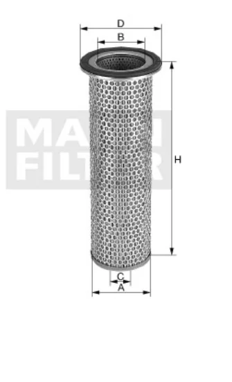 Mann-Filter - C 12 100 x - Luftfilterelement (Sekundärelement)