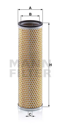 Mann-Filter - C 12 116/2 - Luftfilterelement (Sekundärelement)