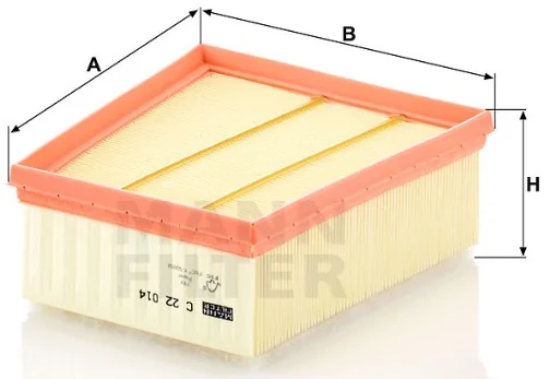 Mann-Filter - C 22 014 - Luftfilterelement