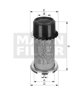 Mann-Filter - C 22 032 - Luftfilterelement