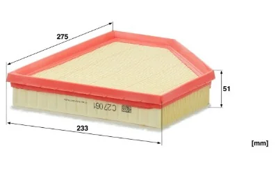Mann-Filter - C 27 061 - Luftfilterelement