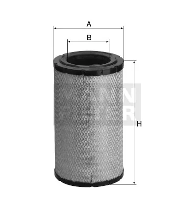 Mann-Filter - C 28 1045/2 - Luftfilterelement
