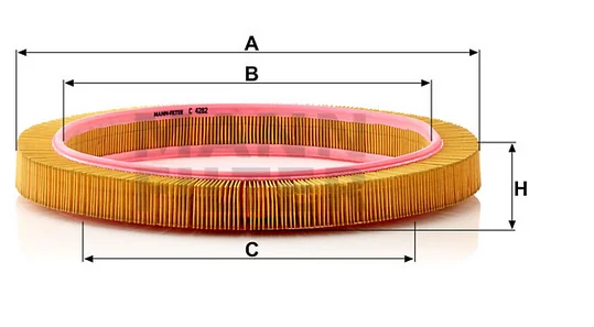 Mann-Filter - C 4282 - Luftfilterelement