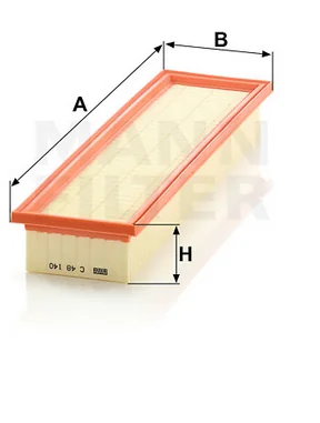 Mann-Filter - C 48 140 - Luftfilterelement