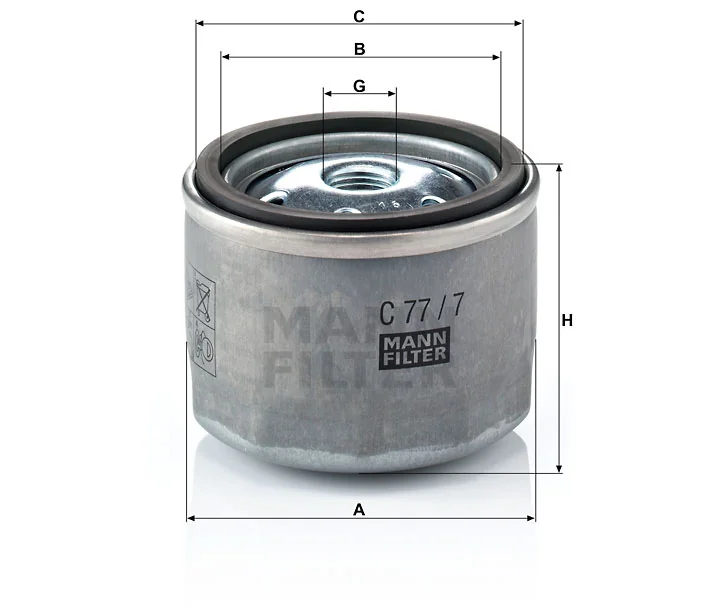 Mann-Filter - C 77/7 - Luftfilterelement