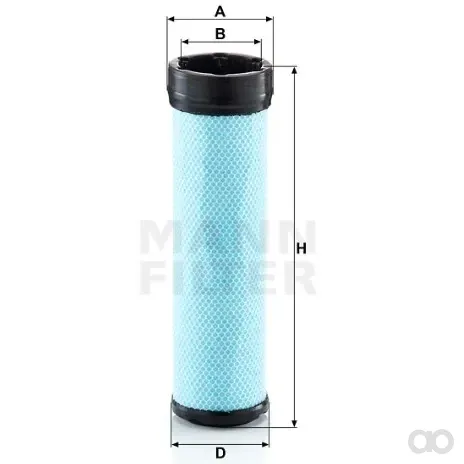 Mann-Filter - CF 10 008 - Luftfilterelement (Sekundärelement)