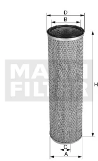 Mann-Filter - CF 22 269 - Luftfilterelement (Sekundärelement)