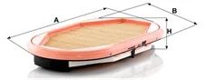 Mann-Filter - CF 2944/2 - Luftfilterelement (Sekundärelement)