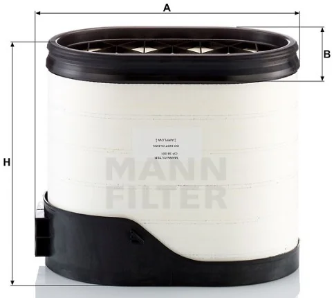 Mann-Filter - CP 38 001 - Luftfilterelement (CompacPlus)