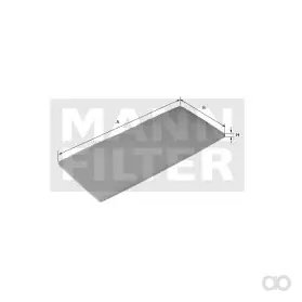 Mann-Filter - CU 155 0037 (4) - Innenraumfilterelement