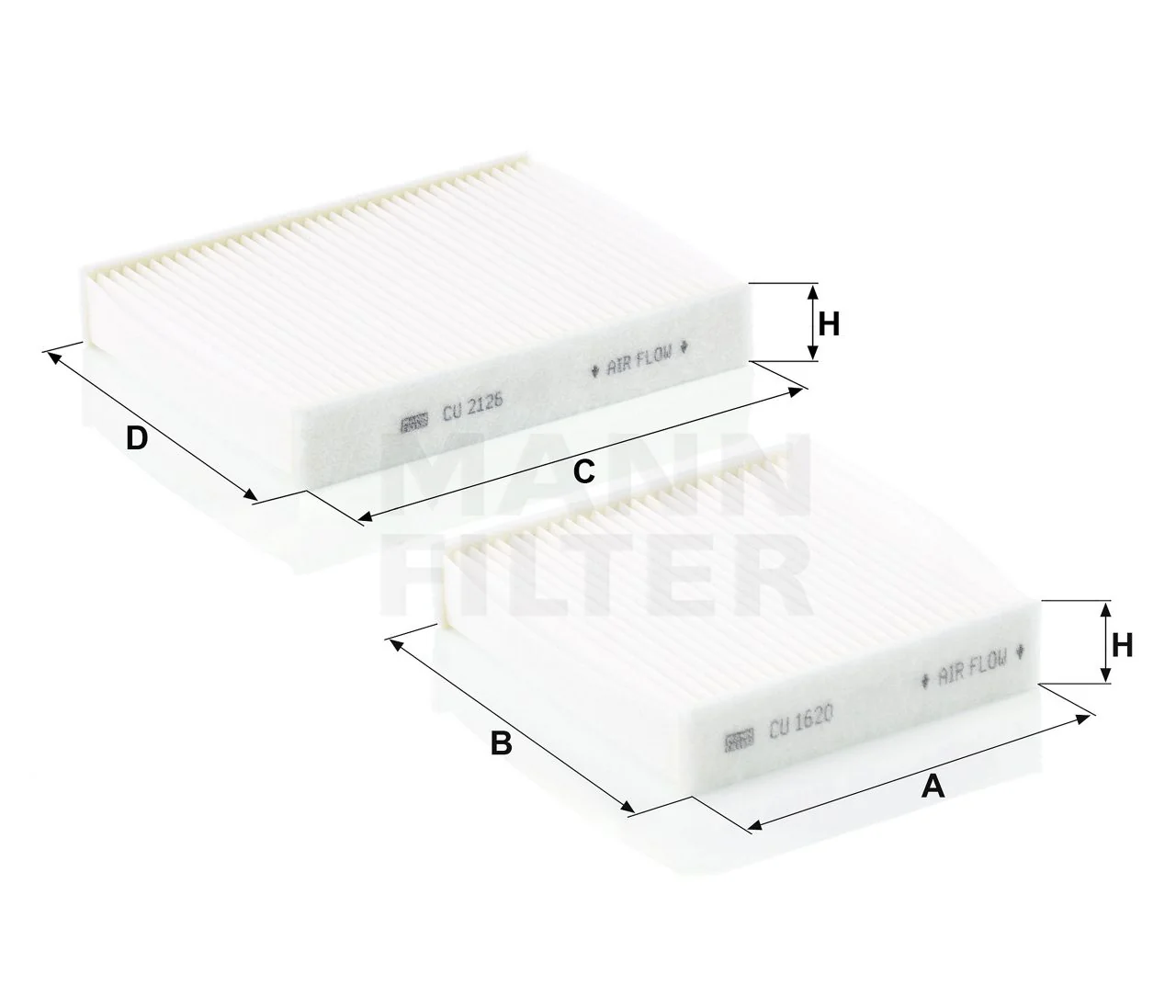 Mann-Filter - CU 21 000-2 - Innenraumfilterelement