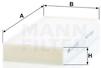Mann-Filter - CU 23 015-2 - Innenraumfilterelement