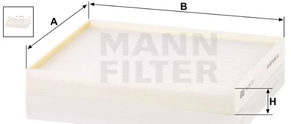 Mann-Filter - CU 24 017 - Innenraumfilterelement