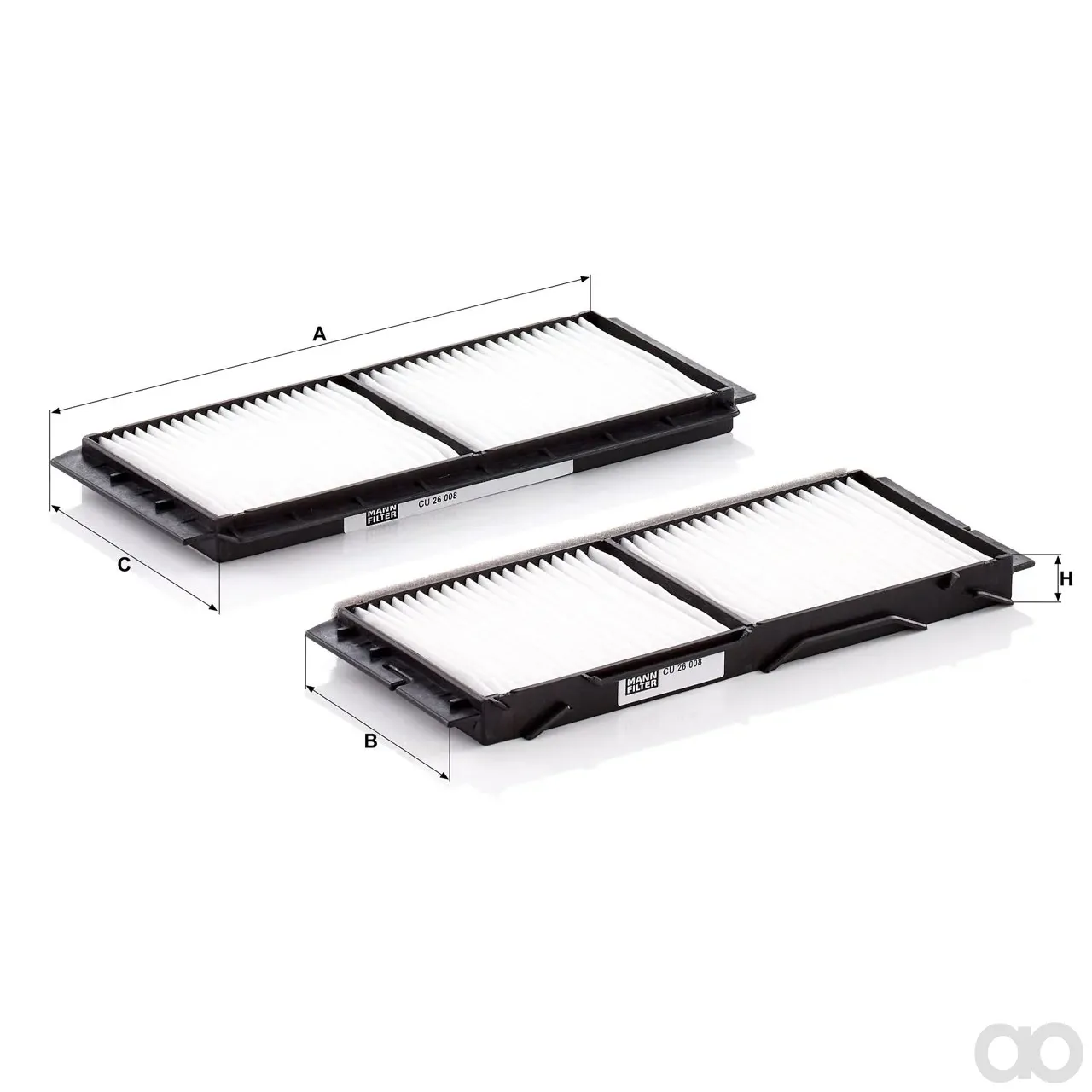 Mann-Filter - CU 26 008-2 - Innenraumfilterelement
