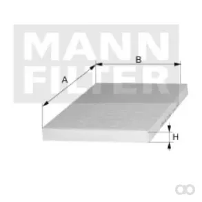 Mann-Filter - CU 26 021 - Innenraumfilterelement