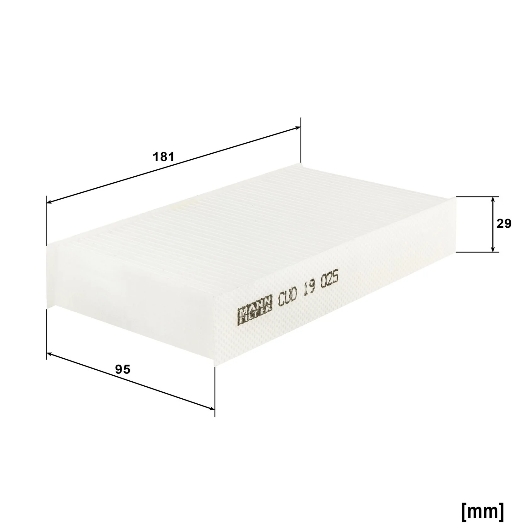 Mann-Filter - CUD 19 025 - Innenraumfilterelement