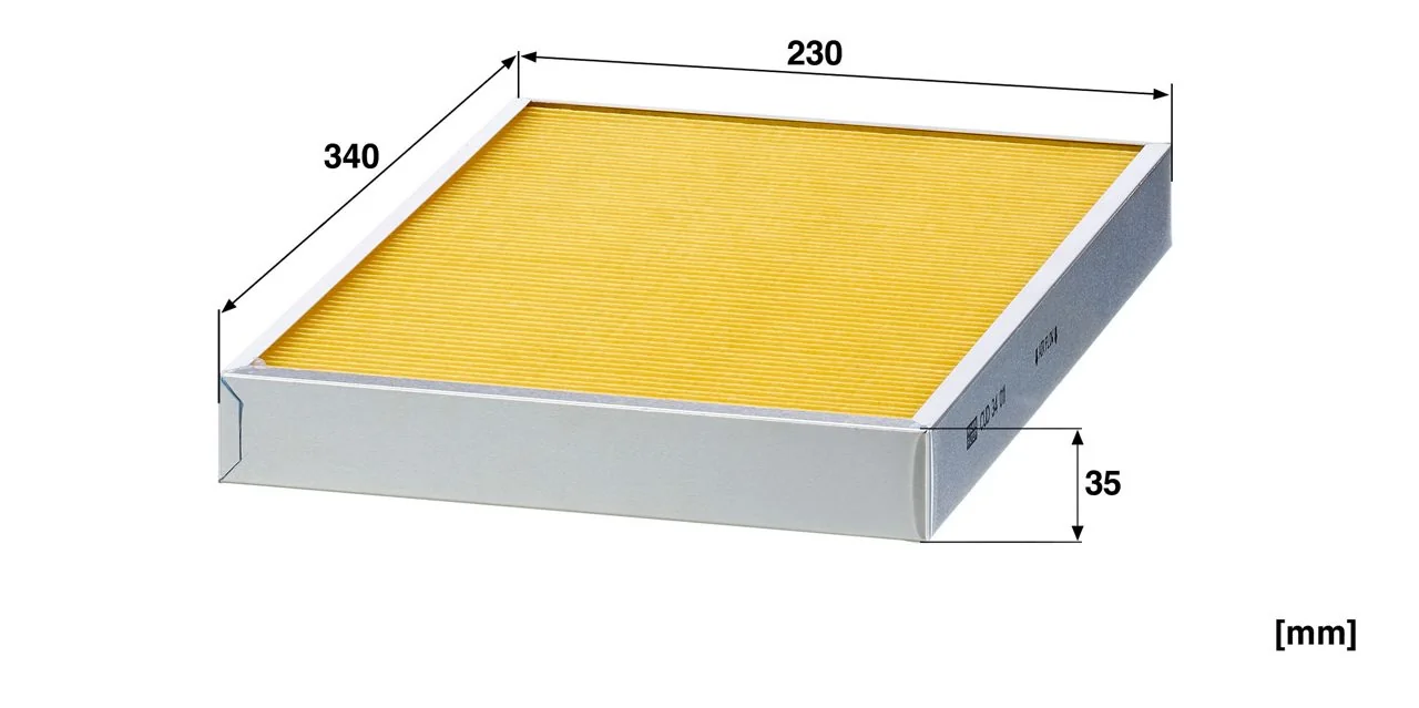 Mann-Filter - CUD 34 011 - Innenraumfilterelement