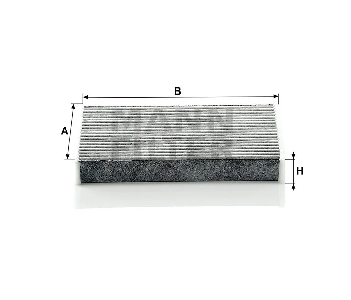 Mann-Filter - CUK 1611 - Innenraumfilterelement (Aktivkohle)