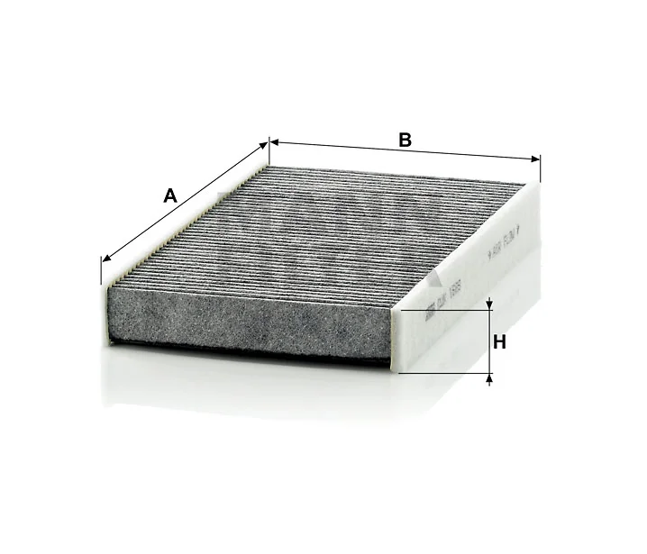 Mann-Filter - CUK 1629 - Innenraumfilterelement (Aktivkohle)