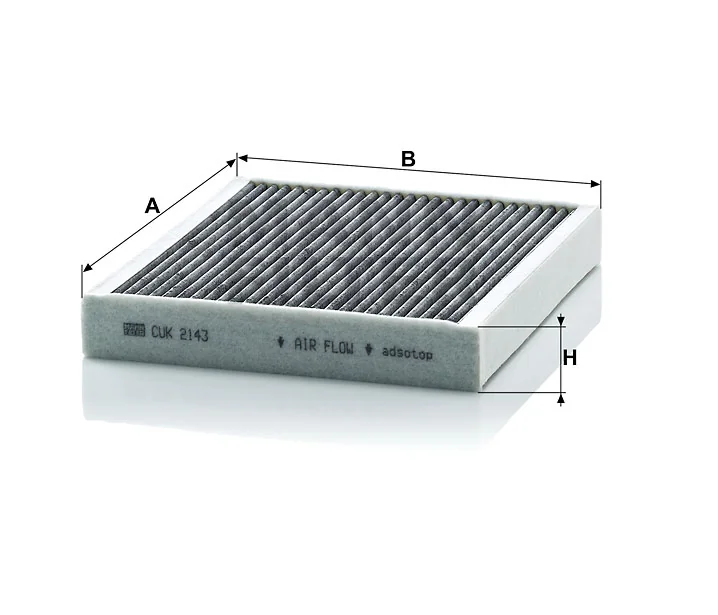 Mann-Filter - CUK 2143 - Innenraumfilterelement (Aktivkohle)