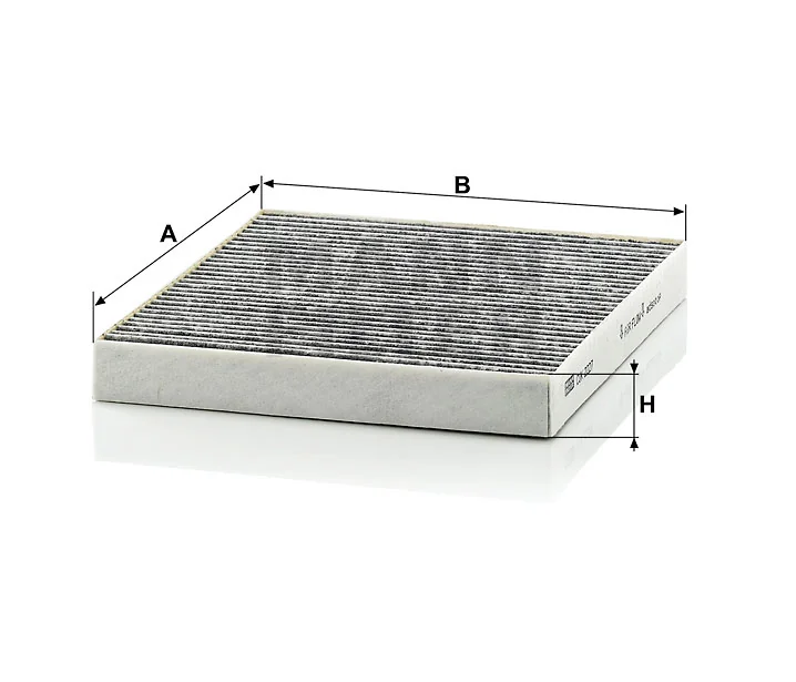 Mann-Filter - CUK 2227 - Innenraumfilterelement (Aktivkohle)