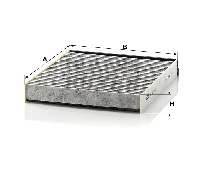 Mann-Filter - CUK 2240 - Innenraumfilterelement (Aktivkohle)