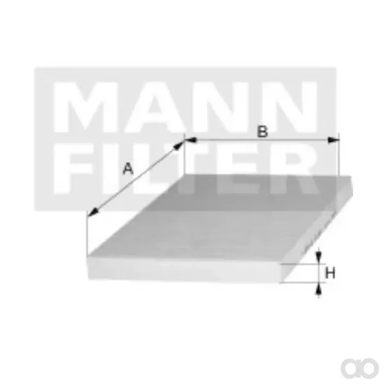 Mann-Filter - CUK 23 024 - Innenraumfilterelement (Aktivkohle)