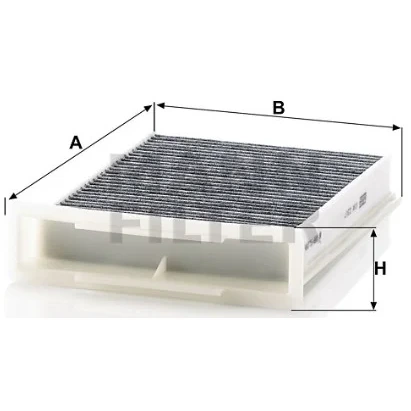 Mann-Filter - CUK 2317 - Innenraumfilterelement (Aktivkohle)