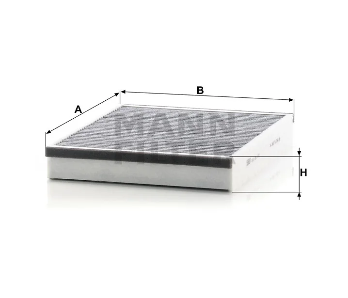 Mann-Filter - CUK 25 007 - Innenraumfilterelement (Aktivkohle)