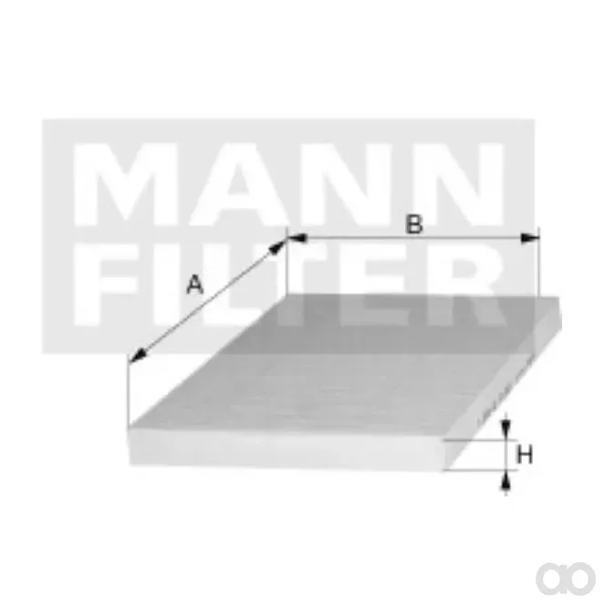 Mann-Filter - CUK 25 044 - Innenraumfilterelement (Aktivkohle)