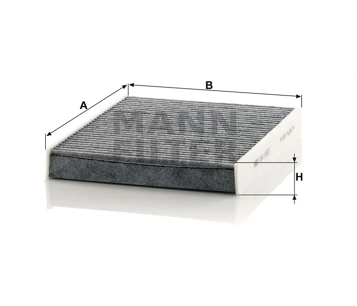 Mann-Filter - CUK 2533-2 - Innenraumfilterelement (Aktivkohle)