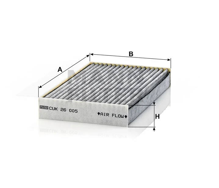 Mann-Filter - CUK 26 005 - Innenraumfilterelement (Aktivkohle)