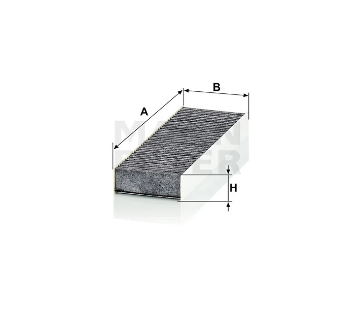 Mann-Filter - CUK 26 025-2 - Innenraumfilterelement (Aktivkohle)