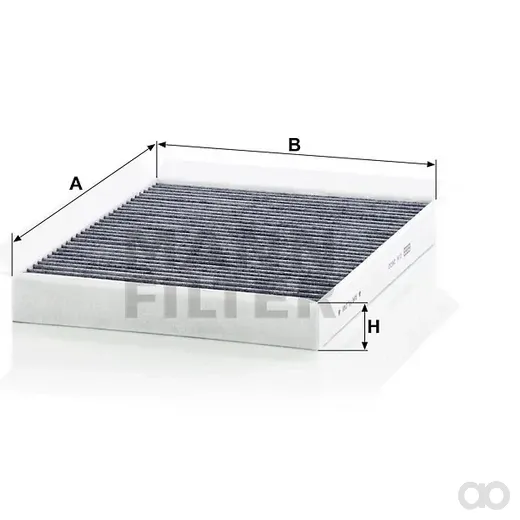 Mann-Filter - CUK 2622 - Innenraumfilterelement (Aktivkohle)