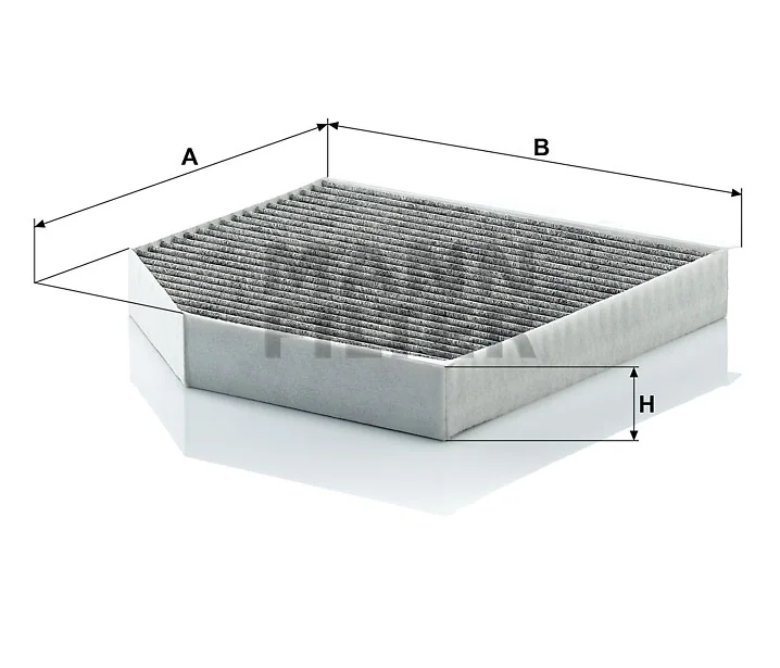 Mann-Filter - CUK 2641 - Innenraumfilterelement (Aktivkohle)