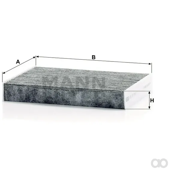 Mann-Filter - CUK 27 009 - Innenraumfilterelement (Aktivkohle)