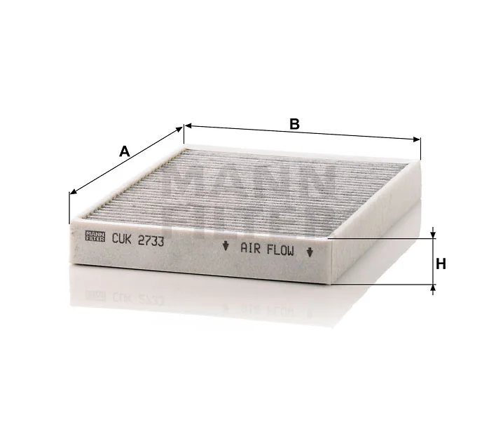 Mann-Filter - CUK 2733 - Innenraumfilterelement (Aktivkohle)