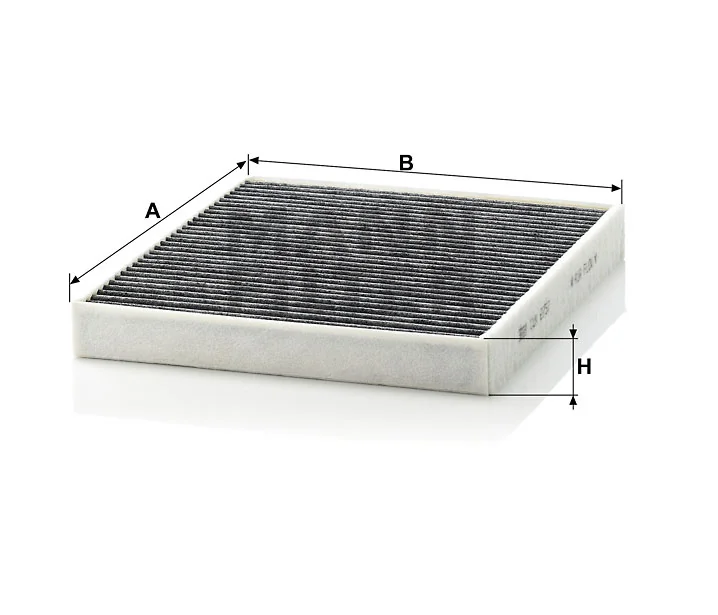 Mann-Filter - CUK 2757 - Innenraumfilterelement (Aktivkohle)